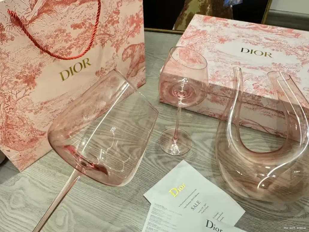 CHRISTIAN SET GLASSES DECANTER AND WINE 0630